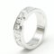 TIFFANY Atlas White Gold [18K] Fashion Diamond Band Ring Silver 2