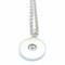 TIFFANY&Co. 1837 Circle Necklace 1P Diamond K18WG White Gold 291156, Image 4