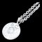 TIFFANY&Co. 1837 Circle Necklace 1P Diamond K18WG White Gold 291156 1