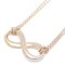 TIFFANY&Co. Infinity Necklace 750PG Pink Gold K18RG Rose 291087, Image 8