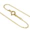 TIFFANY Loving Heart Clover 1P Diamond Necklace K18 Yellow Gold Women's &Co. 4
