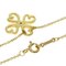 TIFFANY Loving Heart Clover 1P Diamond Necklace K18 Yellow Gold Women's &Co. 3