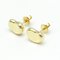Tiffany Bean No Stone Yellow Gold [18K] Stud Earrings Gold, Set of 2 2