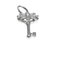 White Gold Floral Key Charm from Tiffany & Co., Image 7