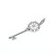 White Gold Floral Key Charm from Tiffany & Co. 1