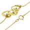 TIFFANY Triple Heart Diamond Necklace K18 Yellow Gold Women's &Co. 3