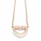 TIFFANY & Co. Collar de corazón Metro con diamantes 750PG de oro rosa K18RG Rose 290936, Imagen 4