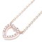 TIFFANY & Co. Collar de corazón Metro con diamantes 750PG de oro rosa K18RG Rose 290936, Imagen 9