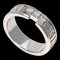 TIFFANY Atlas 3P Diamond Ring K18 White Gold Women's &Co. 1