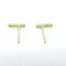 Tiffany & Co Fleur-De-Lis Key Bar Earrings Pierced Earrings Clear K18 [Yellow Gold] Clear, Set of 2 2