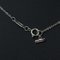 TIFFANY&Co. Necklace Pendant White Gold FREE Smile Small K18 Chain T 4