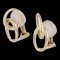 Tiffany Double Circle Earrings/Earrings K18Yg Yellow Gold, Set of 2 1