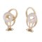 Tiffany Double Circle Earrings/Earrings K18Yg Yellow Gold, Set of 2 3