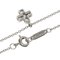 TIFFANY Crucy Foam Cross Diamond Necklace Platinum PT950 Women's &Co. 3