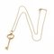 TIFFANY Oval Key Necklace 18K Women's &Co. 9