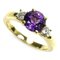 Yellow Gold Ring with Amethyst and Diamond from Tiffany & Co. 1