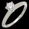 TIFFANY 0.30ct Diamond Solitaire Ladies Ring Pt950 Platinum No. 10 1