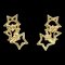 Boucles d'Oreilles Tiffany Triple Star K18Yg en Or Jaune, Set de 2 1