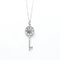 White Gold Daisy Key Pendant Necklace from Tiffany & Co. 1