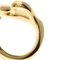 TIFFANY Open Heart Ring K18 Yellow Gold Women's &Co. 7