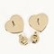 Tiffany Return Toe Heart Tag Earrings K18 Yg Yellow Gold Approx. 2.93G I112223157, Set of 2 5
