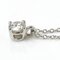 TIFFANY&Co. Pt950 Platinum Solitaire Necklace Diamond 0.28ct 2.5g 45cm Women's, Image 3
