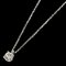 TIFFANY&Co. Pt950 Platinum Solitaire Necklace Diamond 0.28ct 2.5g 45cm Women's 1