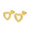 Boucles d'Oreilles Tiffany Heart K18Yg en Or Jaune, Set de 2 2
