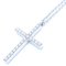 TIFFANY & Co. Collar Metrocross Diamante mediano K18WG Oro blanco 290772, Imagen 8