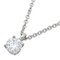 Solitaire Diamant & Platin Halskette von Tiffany & Co. 1
