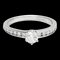 Anillo de compromiso de diamantes para bodas y compromiso de platino TIFFANY quilates / plata de 0,3 FVJW001295, Imagen 1