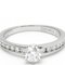 Anillo de compromiso de diamantes para bodas y compromiso de platino TIFFANY quilates / plata de 0,3 FVJW001295, Imagen 5