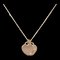 TIFFANY Return Toe Double Heart Mini K18PG Pink Gold Necklace, Image 1