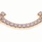 Bracelet TIFFANY T Smile Pave Diamond Au750RG Rose Gold Women's Pendant PG Pink & Co. 4