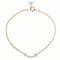 Bracelet TIFFANY T Smile Pave Diamond Au750RG Rose Gold Women's Pendant PG Pink & Co. 2