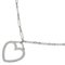 TIFFANY&Co. Sentimental Heart Necklace K18 White Gold Approx. 10.1g Women's I222323013 3