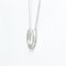 TIFFANY collar de diamantes en forma de herradura platino 950 diamantes para hombres, collar con colgante de moda para mujeres [plata], Imagen 2