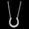TIFFANY Horseshoe Diamond Necklace Platinum 950 Diamond Men,Women Fashion Pendant Necklace [Silver] 1