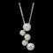 Collar de burbuja TIFFANY con diamantes de platino 950 para hombre, collar con colgante de moda para mujer [Silver], Imagen 1