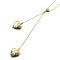 TIFFANY & Co. K18 18k gold full heart necklace approx. 40cm 5