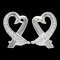 Tiffany Loving Heart Paloma Picasso K18Wg White Gold Earrings, Set of 2 1