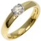 TIFFANY 1P Diamond Ring K18 Yellow Gold/PT950 Women's &Co., Immagine 3