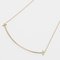 TIFFANY&Co. T Smile Large Necklace 6.9cm K18 YG Yellow Gold Approx. 3.8g I211323136 3