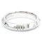 TIFFANY Atlas X Geschlossener schmaler Ring Weißgold [18K] Fashion Diamond Band Ring Silber 4