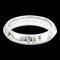 TIFFANY Atlas X Geschlossener schmaler Ring Weißgold [18K] Fashion Diamond Band Ring Silber 1