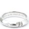 TIFFANY Atlas X Geschlossener schmaler Ring Weißgold [18K] Fashion Diamond Band Ring Silber 8