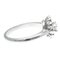 TIFFANY Enchant Flower Ring Platinum Fashion Diamond Band Ring Silver 2