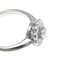 TIFFANY Enchant Flower Ring Platinum Fashion Diamond Band Ring Silver 7