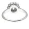TIFFANY Enchant Flower Ring Platinum Fashion Diamond Band Ring Silver 9