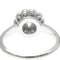 TIFFANY Enchant Flower Ring Platinum Fashion Diamond Band Ring Silver, Image 5